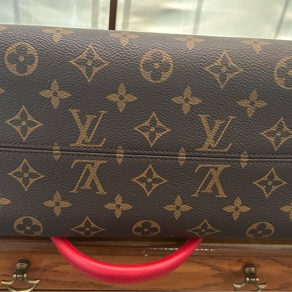 IMMACULATE CONDITION Louis Vuitton Tuileries Monogram with Red Leather - Picture 14 of 16